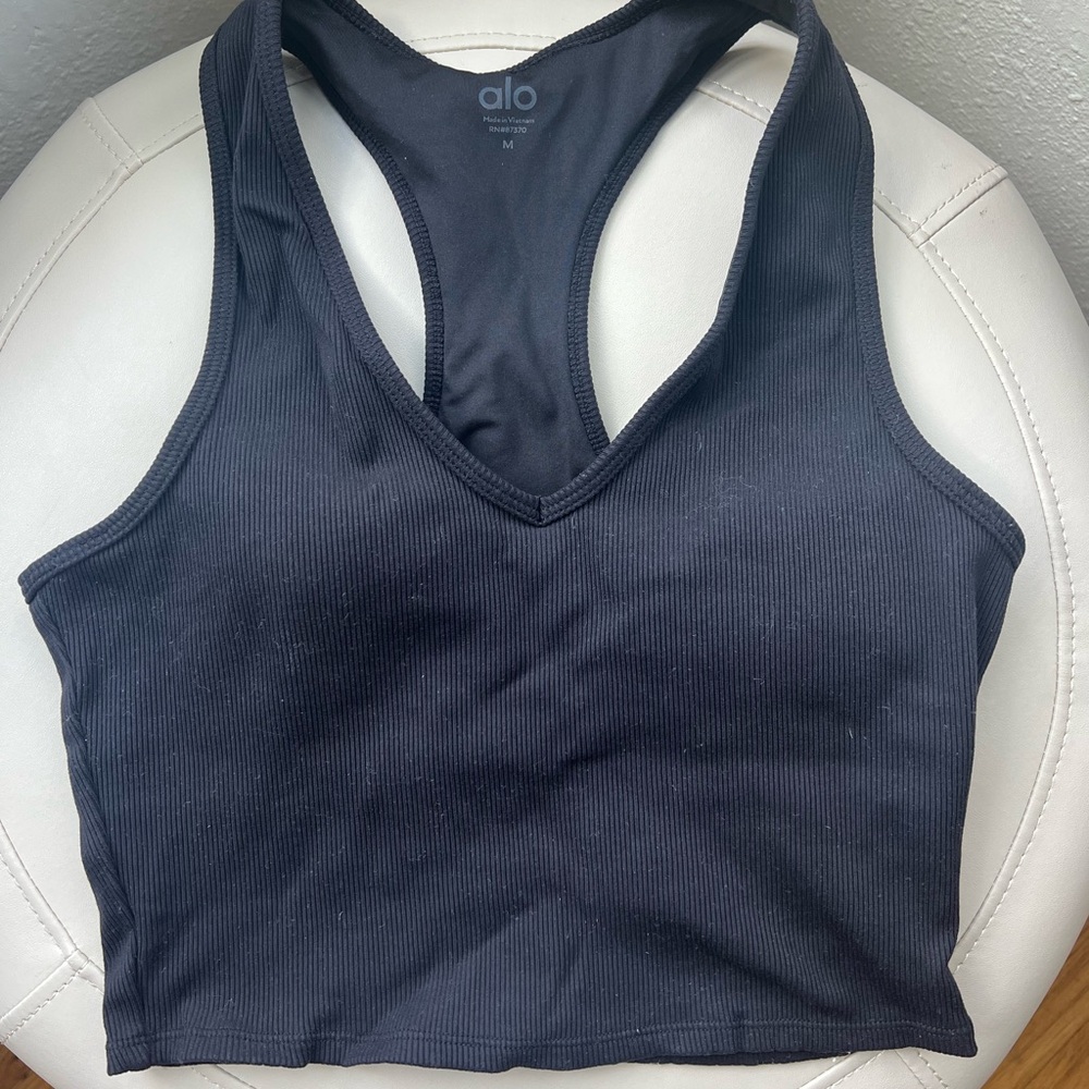 Alo Yoga Cropped Racerback Tank - Picture 3 of 4